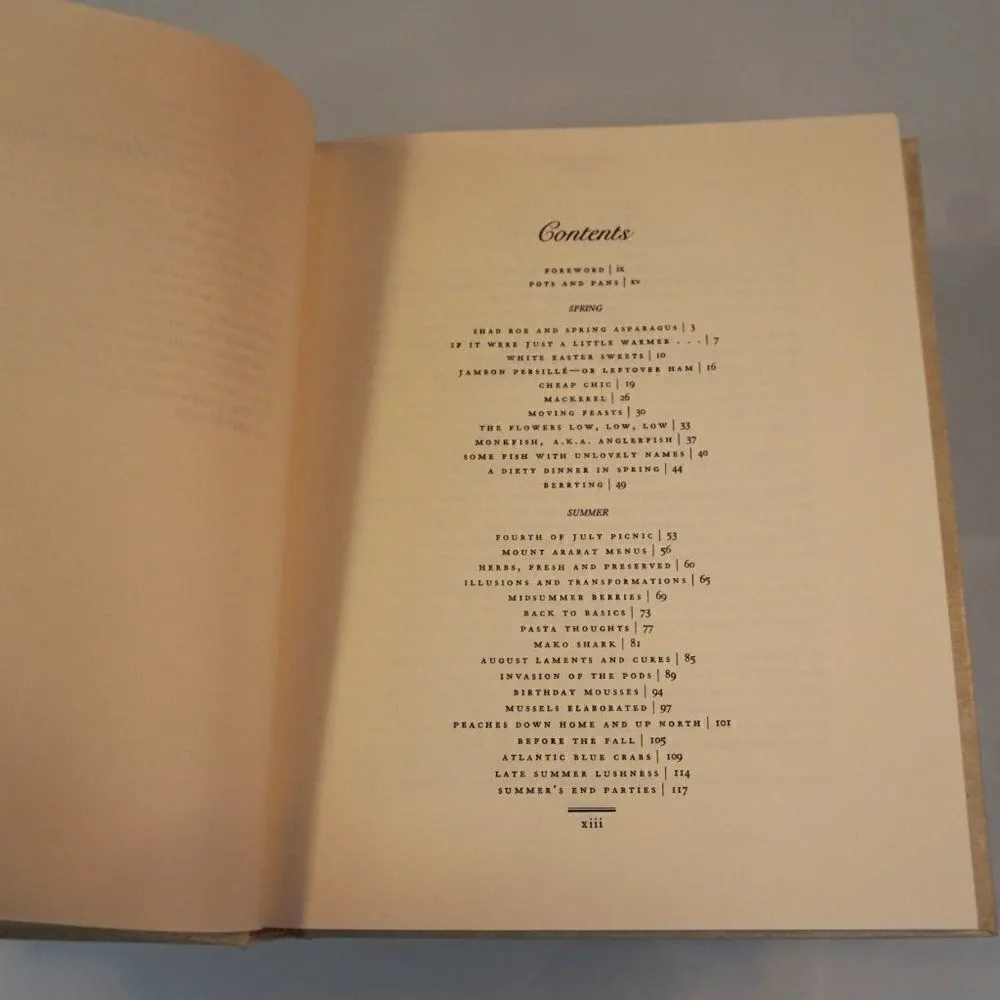Country Food A Seasonal Journal By Miriam Ungerer Hardcover 1983 First Edition